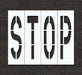 IndivStencil Message Polyethylene 4pcs