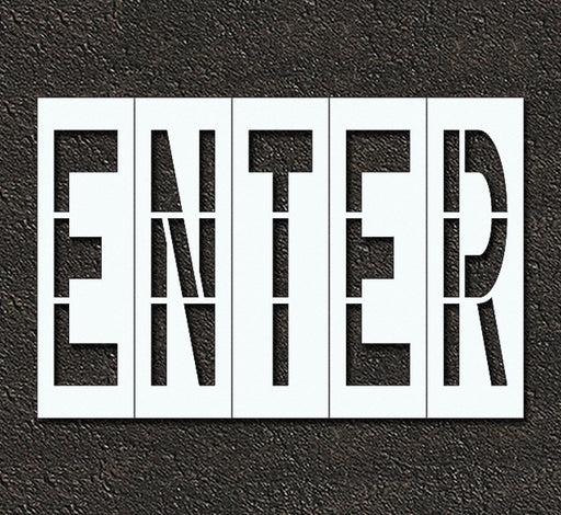 Pavement Stencil Enter 96 in