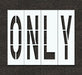 IndivStencil Message Polyethylene 4pcs