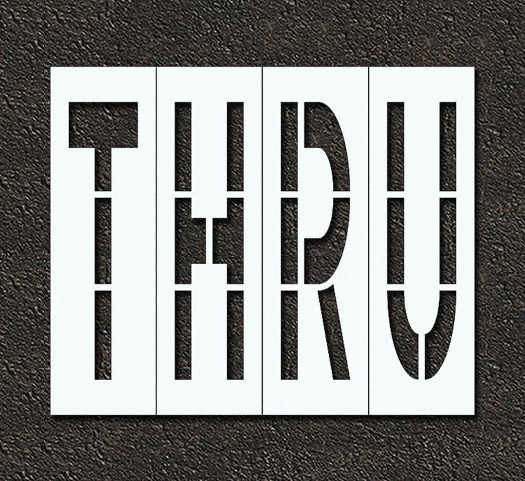 IndivStencil Message Polyethylene 4pcs