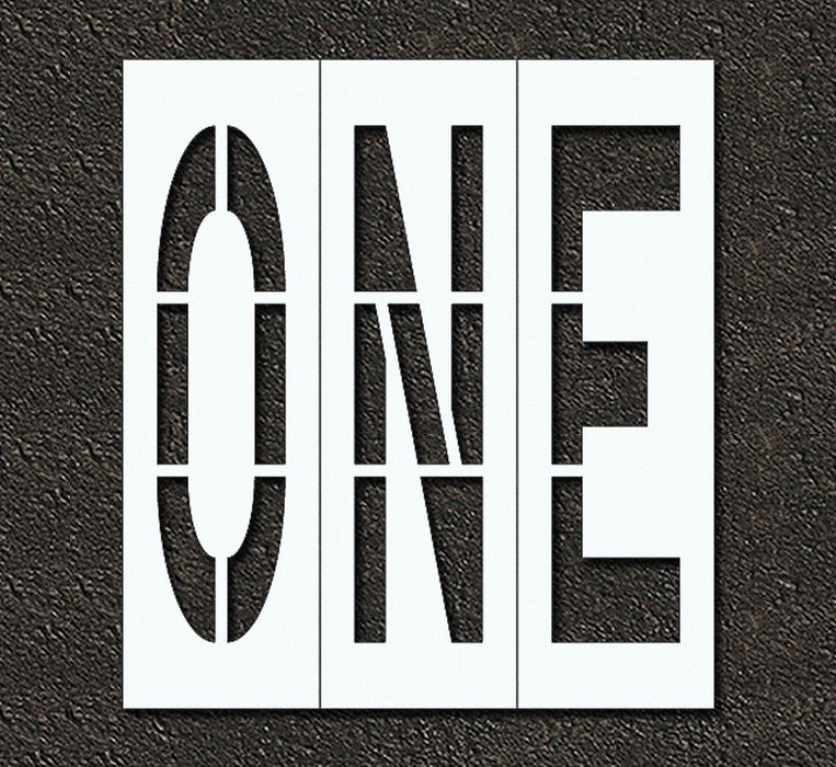IndivStencil Message Polyethylene 3pcs