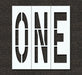 IndivStencil Message Polyethylene 3pcs