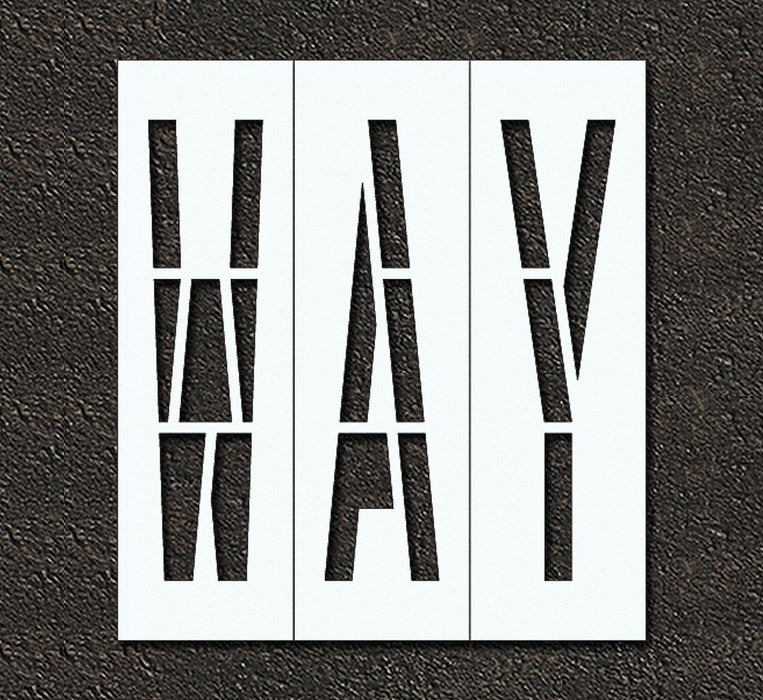 IndivStencil Message Polyethylene 3pcs