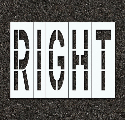 Pavement Stencil Right 96 in