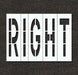 IndivStencil Message Polyethylene 5pcs