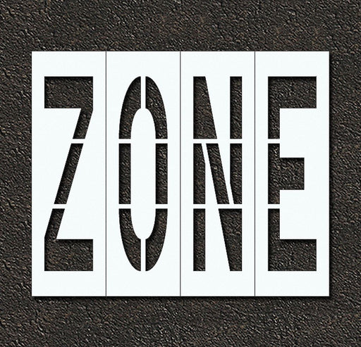 Pavement Stencil Zone 96 in