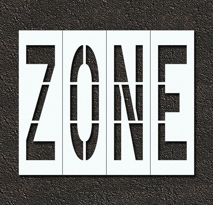 IndivStencil Message Polyethylene 4pcs