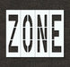 IndivStencil Message Polyethylene 4pcs