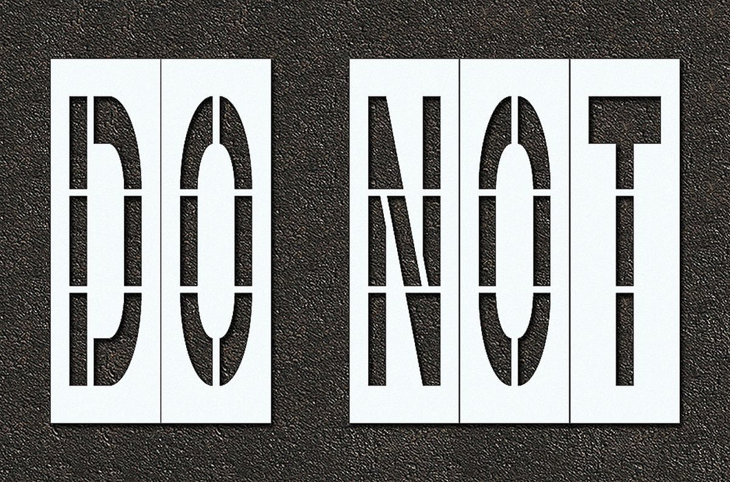 IndivStencil Message Polyethylene 5pcs