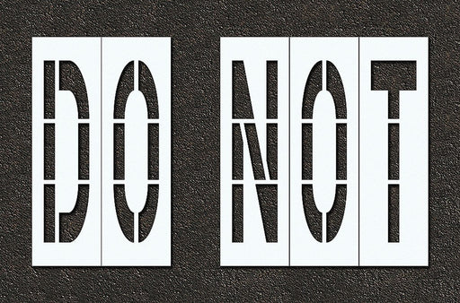 Pavement Stencil Do Not 96 in
