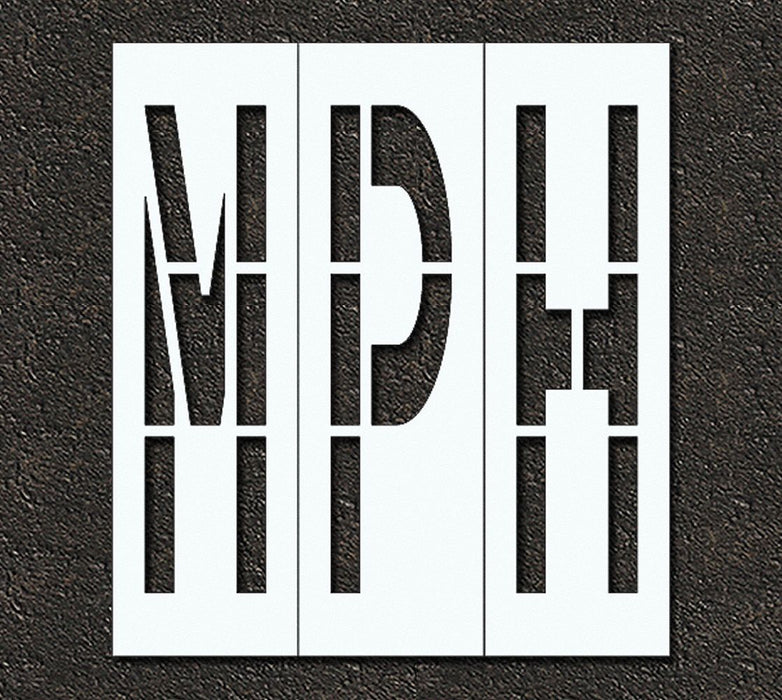 IndivStencil Message Polyethylene 3pcs