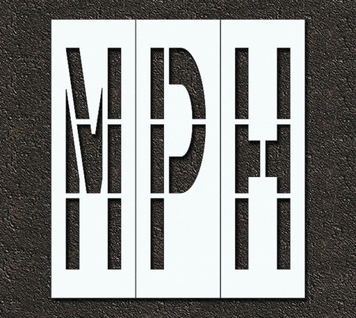 Pavement Stencil Mph 96 in