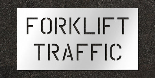 Stencil Fork Lift Traffic Area 15 in