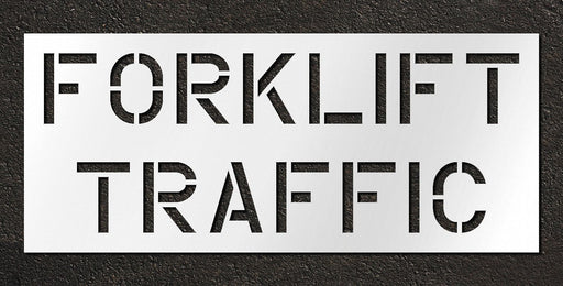 Stencil Fork Lift Traffic Area 30 in
