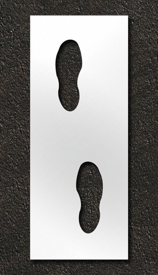 Stencil Foot Steps 6 in