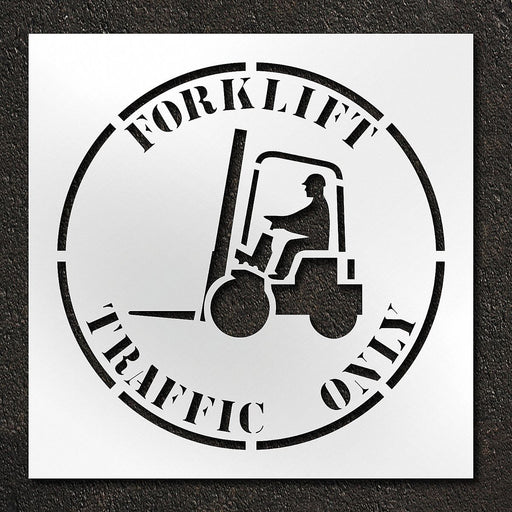 Stencil Forklift Traffic Only 42 in