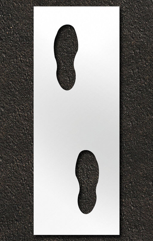 Stencil Foot Steps 10 in