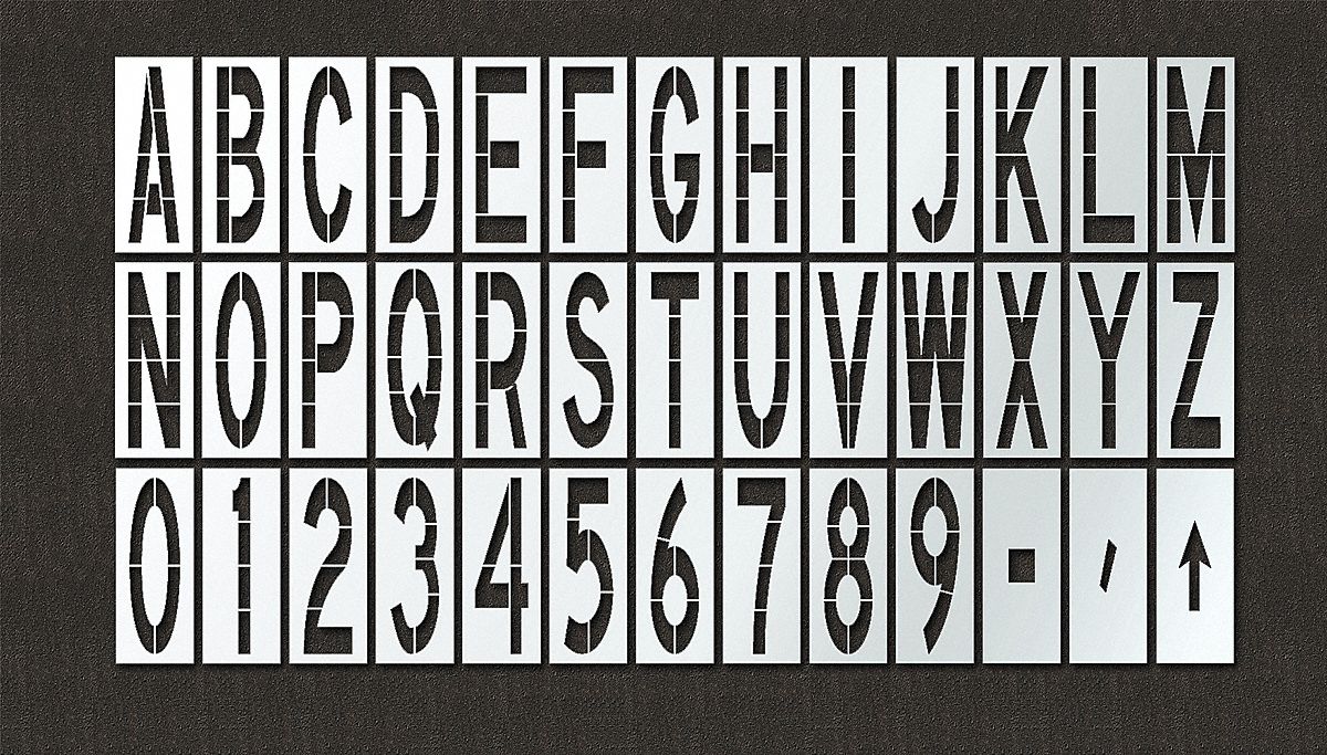 StencilSet ComboSet Polyethylene 39pcs