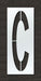 IndividualStencil Letter Polyethylene