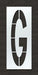 IndividualStencil Letter Polyethylene