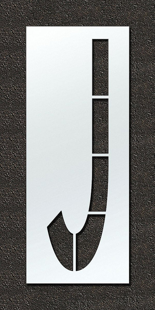 Airport Pavement Stencil J 120 in