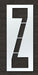 IndividualStencil Letter LDPE