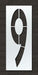 IndividualStencil Number LDPE