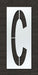 IndividualStencil Letter LDPE