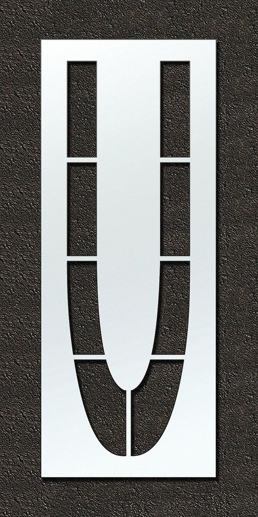 Airport Pavement Stencil U 144 in