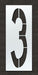 IndividualStencil Number LDPE