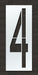 IndividualStencil Number LDPE