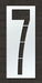 IndividualStencil Number LDPE