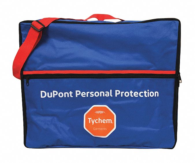 Tote Bag Blue Polyester Red Straps