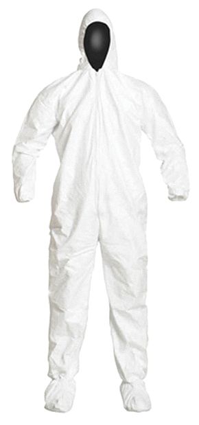 M9099 Coveralls 2XL Wht Tyvek IsoClean PK25
