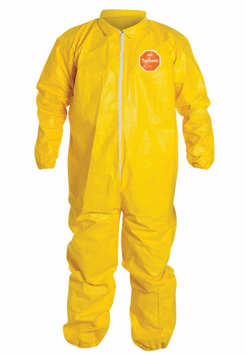 D2251 Coveralls 4XL Ylw Tychem 2000 PK12