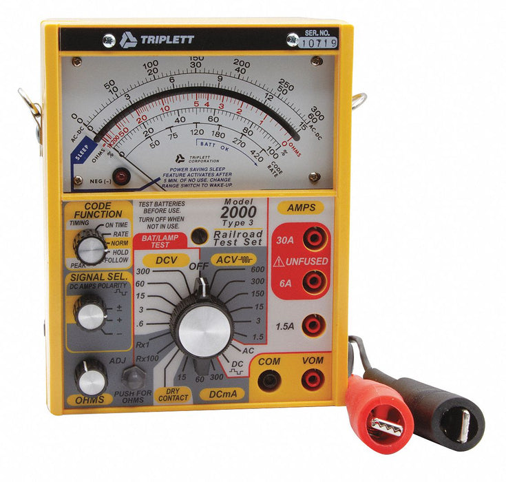Analog Railroad Tester 600V 25 to 400 Hz