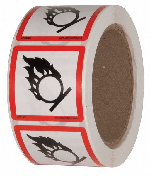 GHS Label 2 in H 2 in W Paper PK500