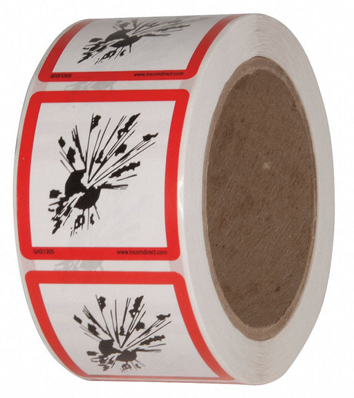 GHS Label 2 in H 2 in W Paper PK500