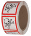 GHS Label 2 in H 2 in W Paper PK500