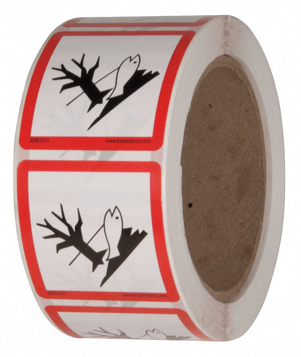 GHS Label 2 in H 2 in W Paper PK500