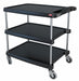 M6560 Utility Cart 400 lb Load Cap. 3 Shelves