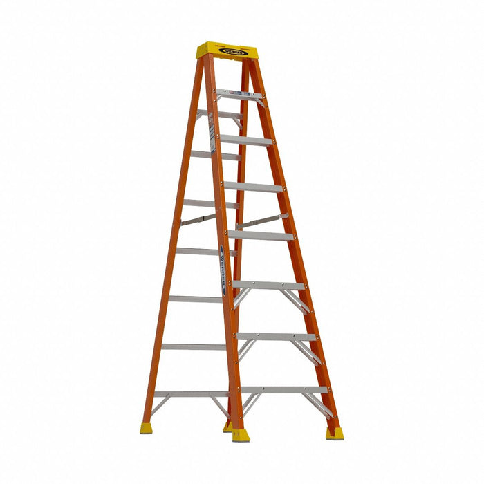Stepladder Fiberglass 8 ft H 300 lb Cap