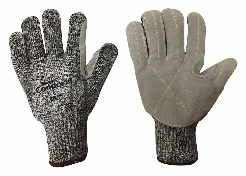 K4597 Leather Gloves Black/Yellow S PR