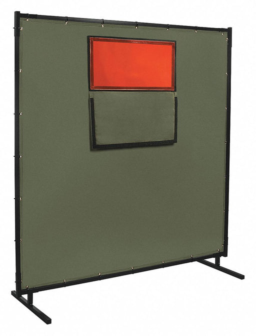 Welding Screen with Window 6 ft H 6 ft W