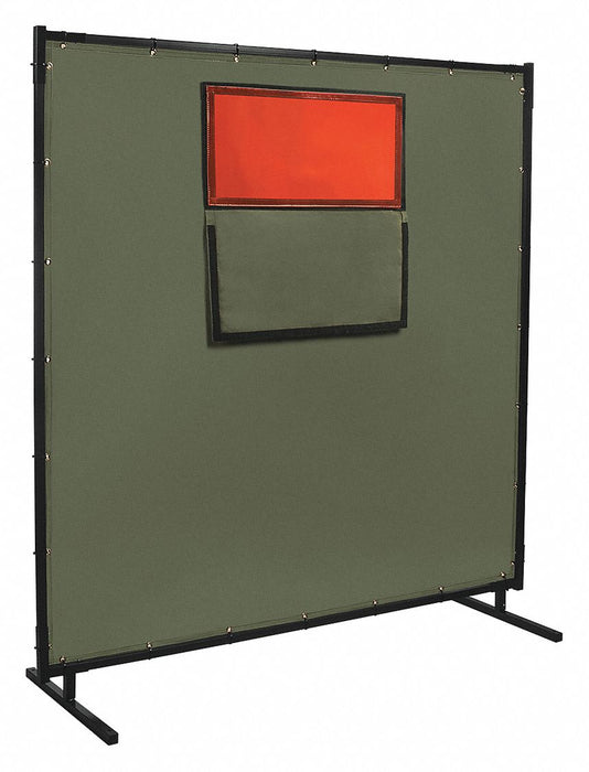 Welding Screen with Window 6 ft H 6 ft W