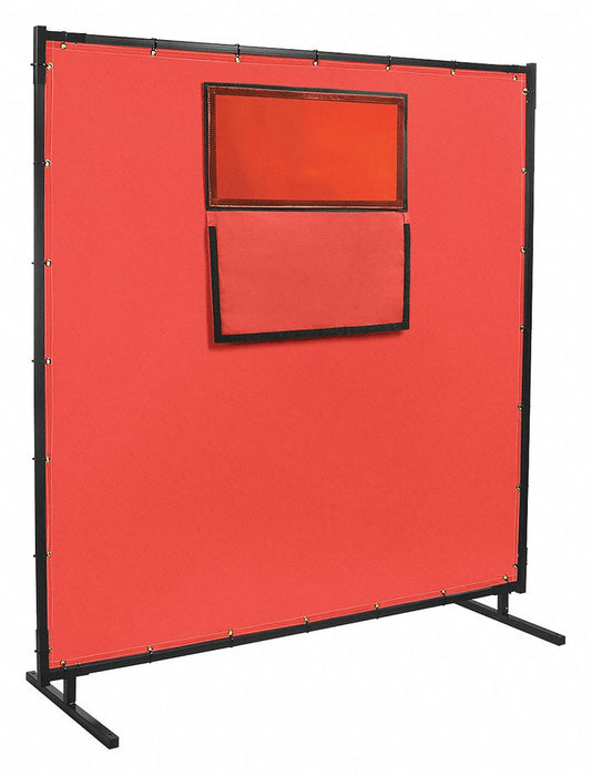 Welding Screen with Window 6 ft H 8 ft W