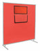 Welding Curtain with Window 6 ft H 6ft W
