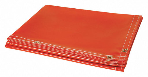Welding Curtain 6 ft H 6 ft W Orange
