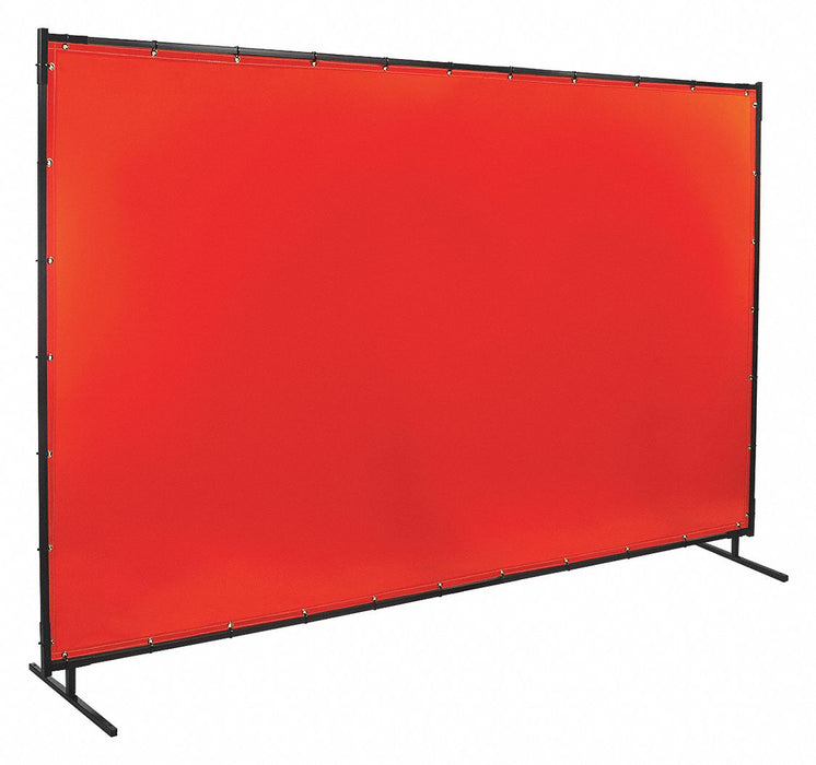 Welding Screen 6 ft H 10 ft W Orange