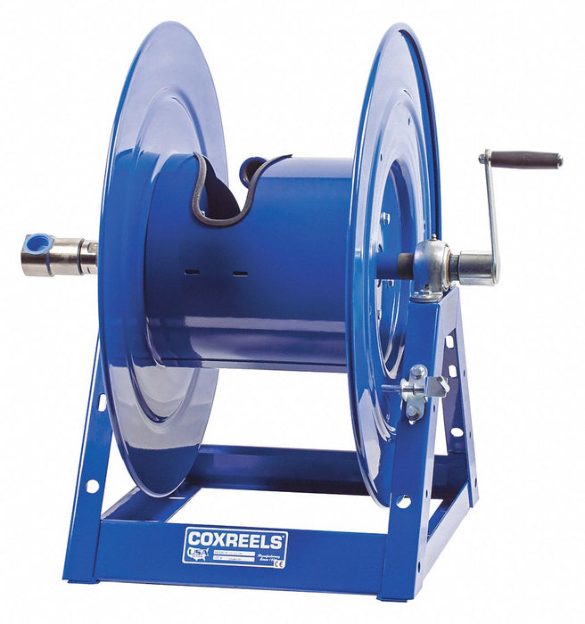 Hand Crank Hose Reel 100 ft 1 ID Blue